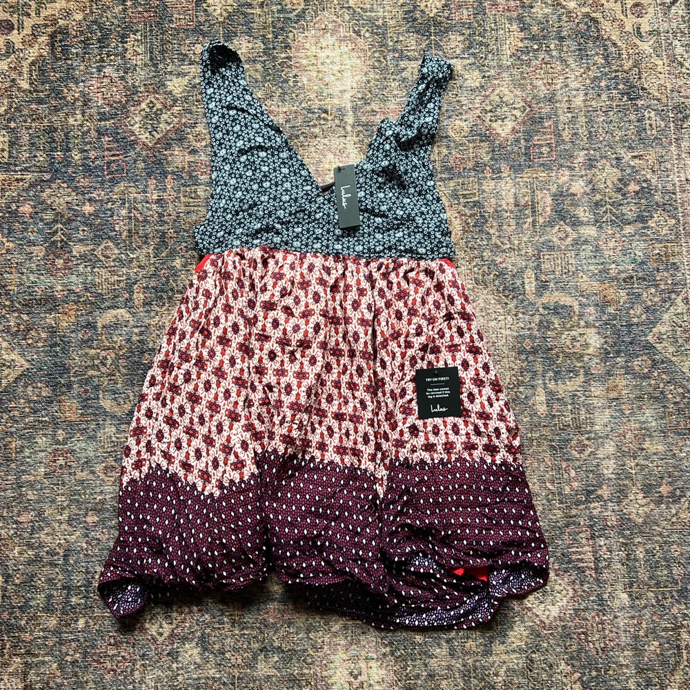 Lulu’s Patterned Mini Dress - Picture 4 of 6